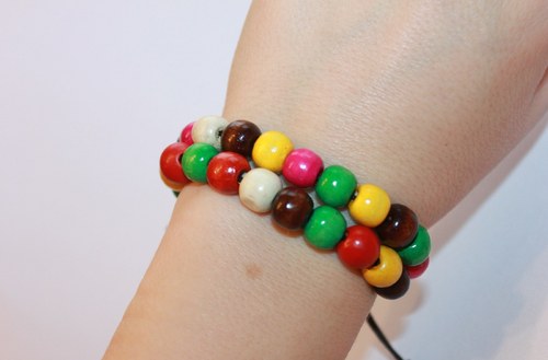 Summer Time.. Náramek makramé/shamballa — foto 2