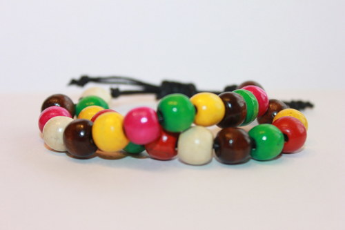 Summer Time.. Náramek makramé/shamballa — foto 3