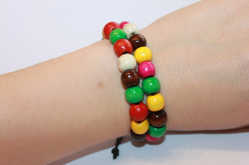 Summer Time.. Náramek makramé/shamballa — foto 4