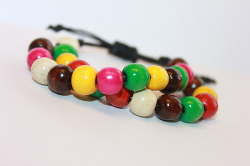 Summer Time.. Náramek makramé/shamballa — foto 5