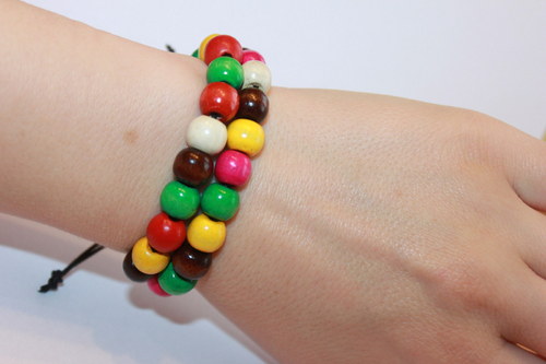Summer Time.. Náramek makramé/shamballa — foto 6