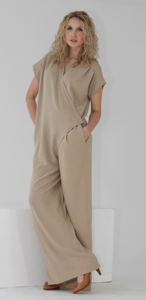 Overal - béžový/sleva 50 % - vel. M-L — foto 2