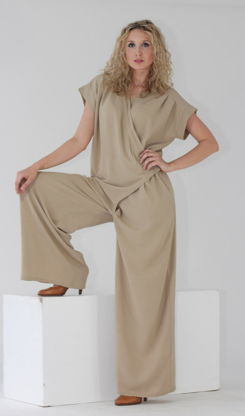 Overal - béžový/sleva 50 % - vel. M-L — foto 5