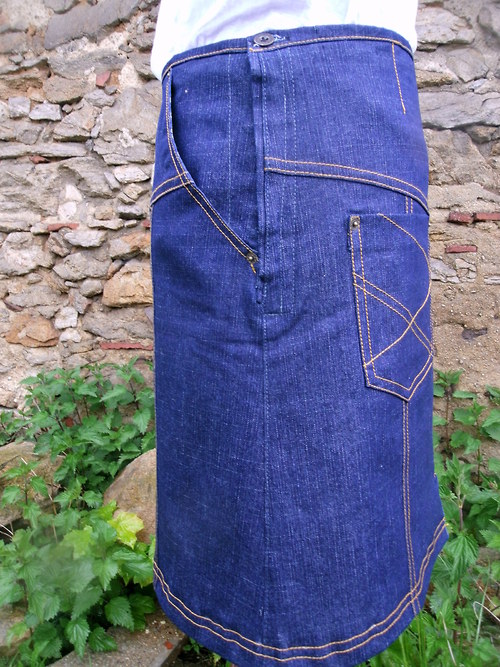 Denim sukně - "Classic" — foto 5