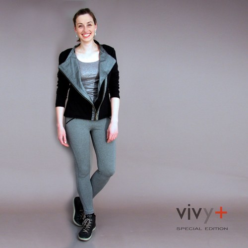 Společenská mikina - šikmý zip — foto 3