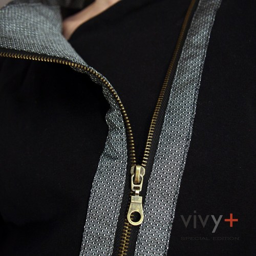 Společenská mikina - šikmý zip — foto 5