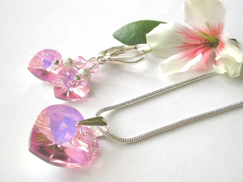 Swarovski sada Light Rose AB ( 10 + 18 ) — foto 4
