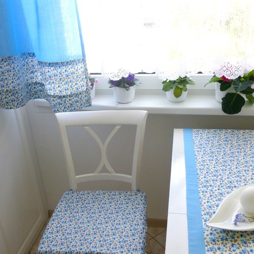 Podsedáky světle modré a kytičky — foto 5