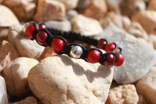 Náramek makramé/shamballa — foto 4