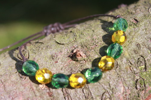 Náramek makramé/shamballa — foto 2
