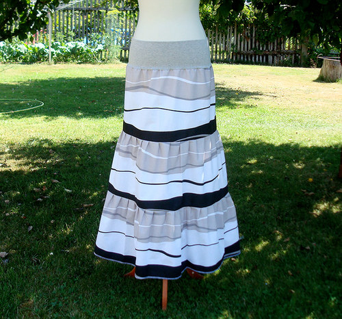 White and latté long skirt — foto 2