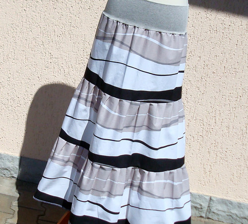 White and latté long skirt — foto 5