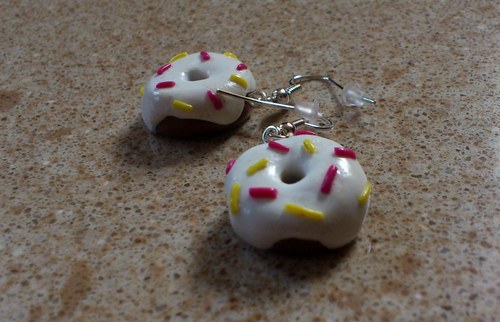 Náušnice donuty — foto 4