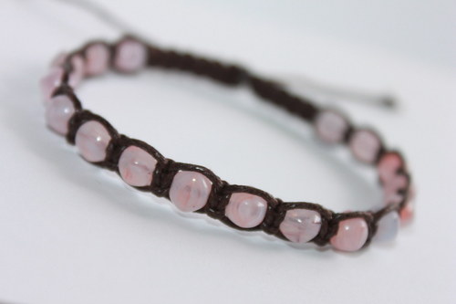 Náramek makramé/shamballa — foto 2