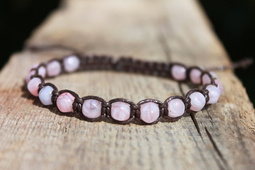Náramek makramé/shamballa — foto 3