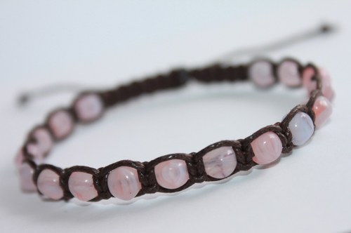 Náramek makramé/shamballa — foto 4