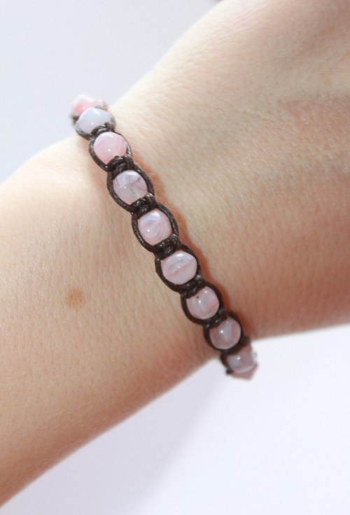 Náramek makramé/shamballa — foto 6