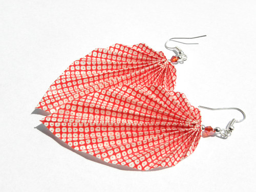 - origami leaf - náušničky — foto 2