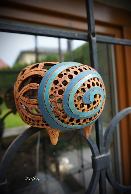 Lampa "Modrá spirála" — foto 3
