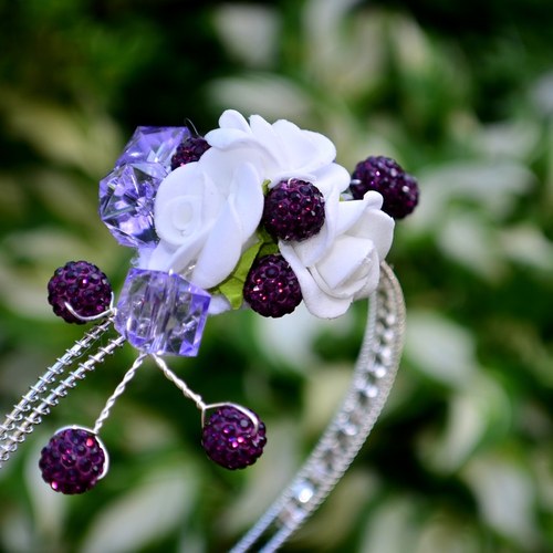 Čelenka do vlasů Shamballa Violet — foto 2