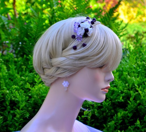 Čelenka do vlasů Shamballa Violet — foto 4