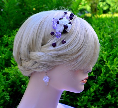 Čelenka do vlasů Shamballa Violet — foto 5