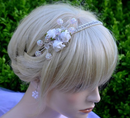 Čelenka do vlasů Shamballa White — foto 4