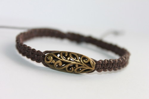 Náramek makramé/shamballa — foto 2