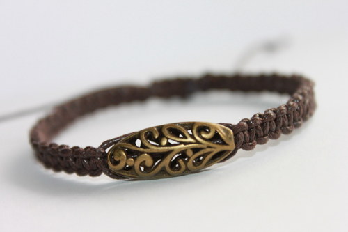 Náramek makramé/shamballa — foto 4