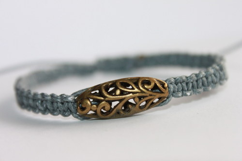 Náramek makramé/shamballa — foto 2
