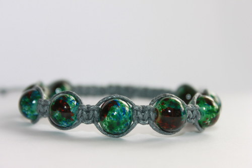Náramek makramé/shamballa — foto 3