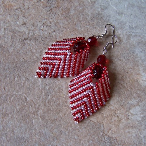 Náušnice "Red stripes" — foto 2