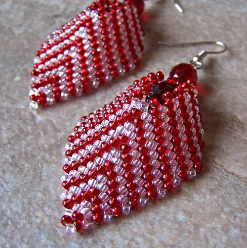 Náušnice "Red stripes" — foto 4