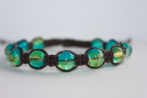 Náramek makramé/shamballa — foto 5