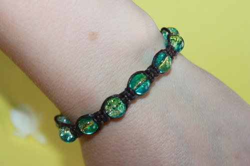 Náramek makramé/shamballa — foto 4