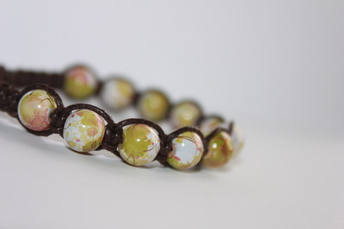 Náramek makramé/shamballa — foto 4