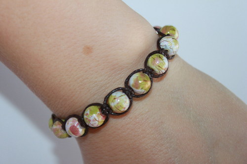 Náramek makramé/shamballa — foto 6