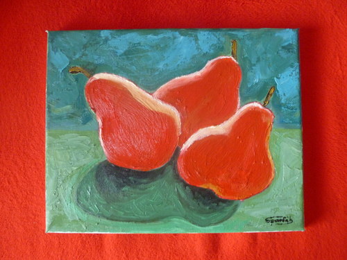Červené hrušky — foto 2
