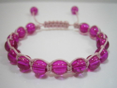 Náramek Shamballa růžový — foto 2