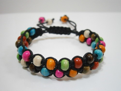 Shamballa náramek barevný — foto 2