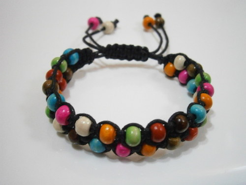 Shamballa náramek barevný — foto 3