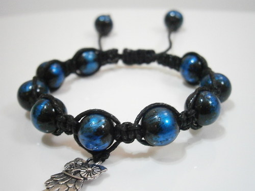 Náramek Shamballa se sovou — foto 4