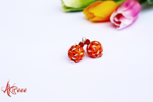 Orange - náušnice — foto 2