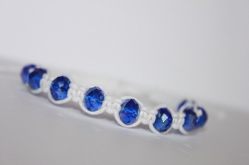 Kousek nebe.. Náramek makramé/shamballa — foto 2