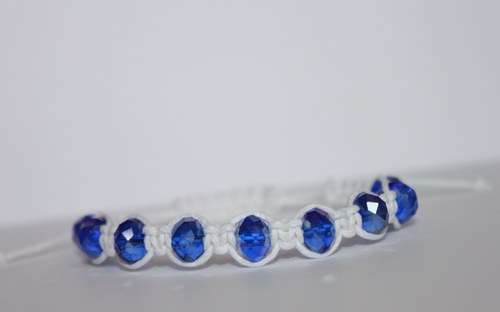 Kousek nebe.. Náramek makramé/shamballa — foto 3