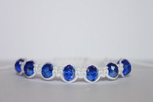 Kousek nebe.. Náramek makramé/shamballa — foto 5
