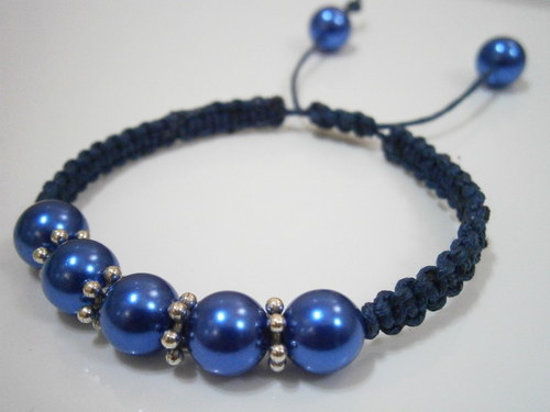 Náramek Shamballa modrý — foto 3