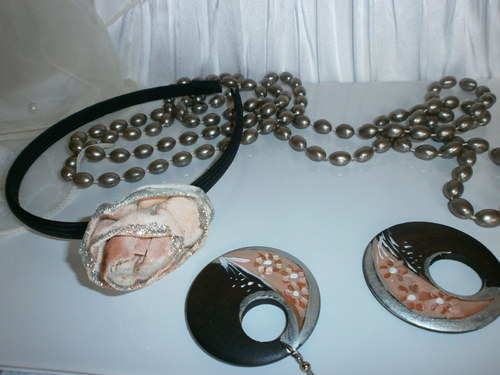 Dřevěné náušnice - brown — foto 3