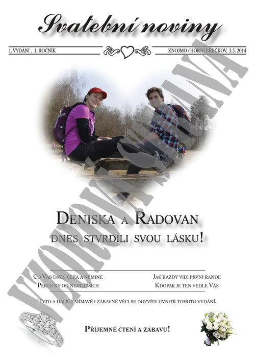 Svatební noviny - klasický vzhled — foto 2