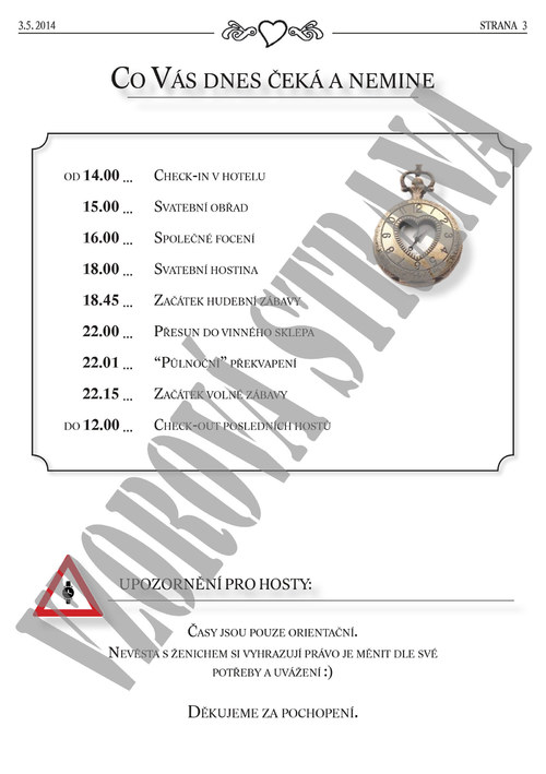 Svatební noviny - klasický vzhled — foto 3